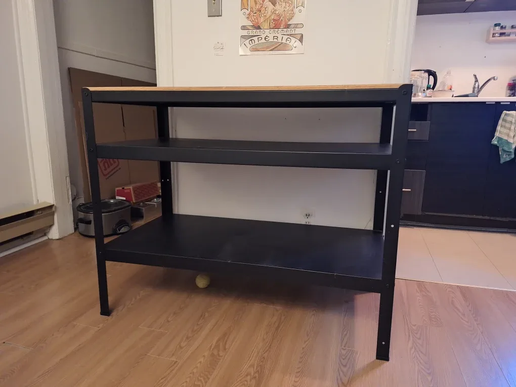 IKEA BROR Work Bench - Black/Pine Plywood image indicator(2)