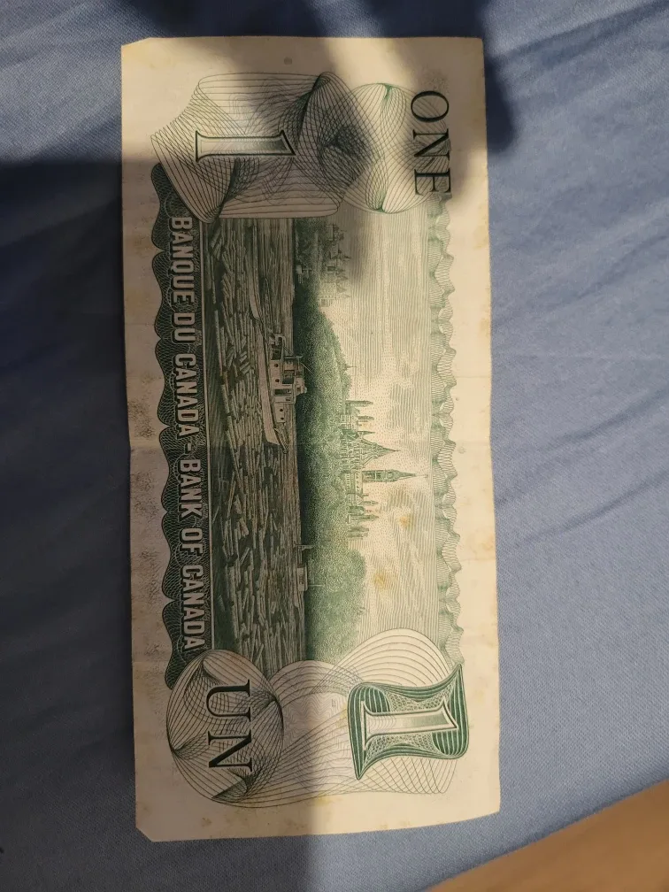 Vintage 1973 Canadian One Dollar Bill
