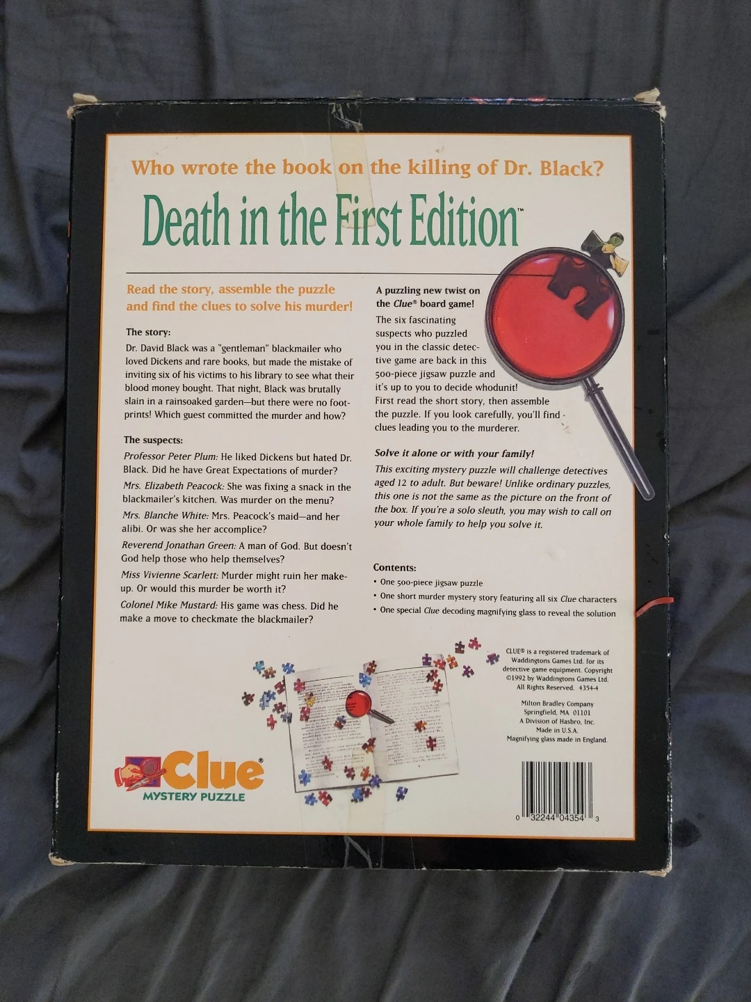 Clue Death in the First Edition Jigsaw Puzzle - photo 2