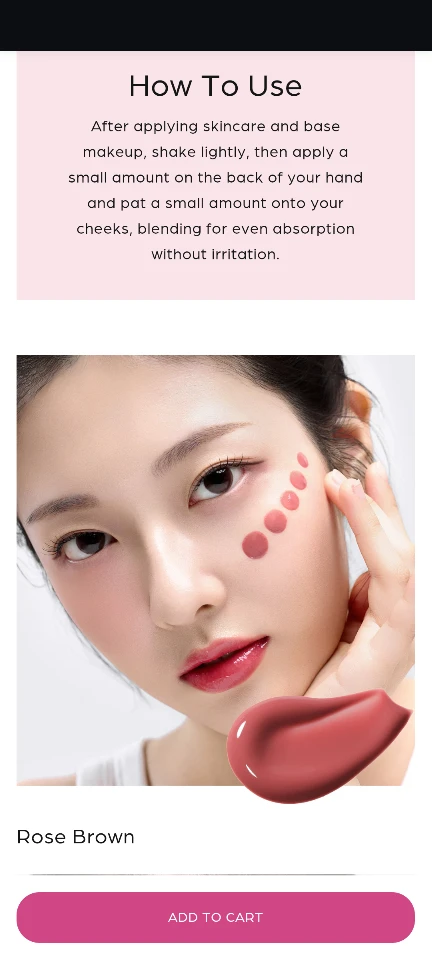 Hur Moist Ampoule Blusher - Rose Brown - photo 4
