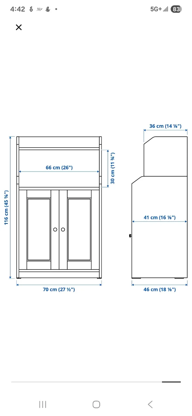 ikea White Kitchen Cabinet with Shelf image indicator(6)