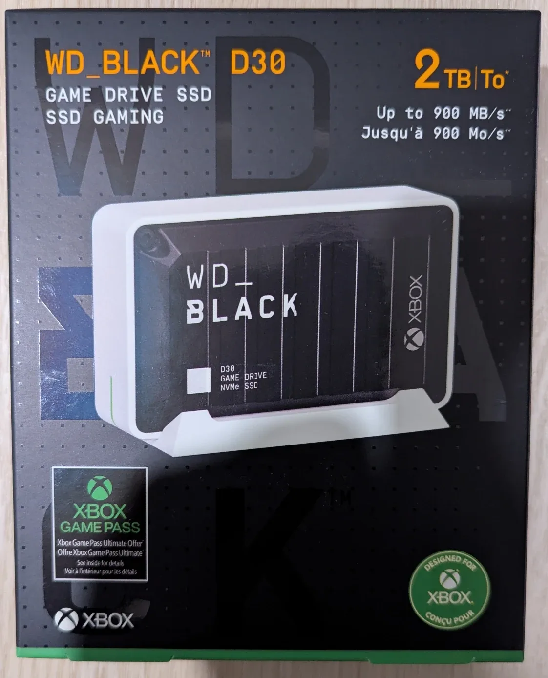 WD_BLACK D30 2TB Game Drive SSD - New