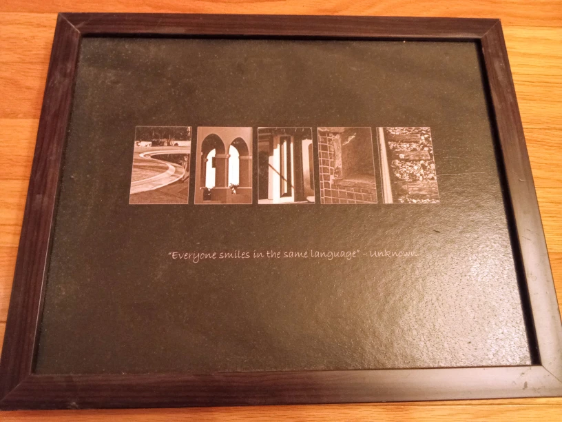 Framed Wall Art - "Smile"