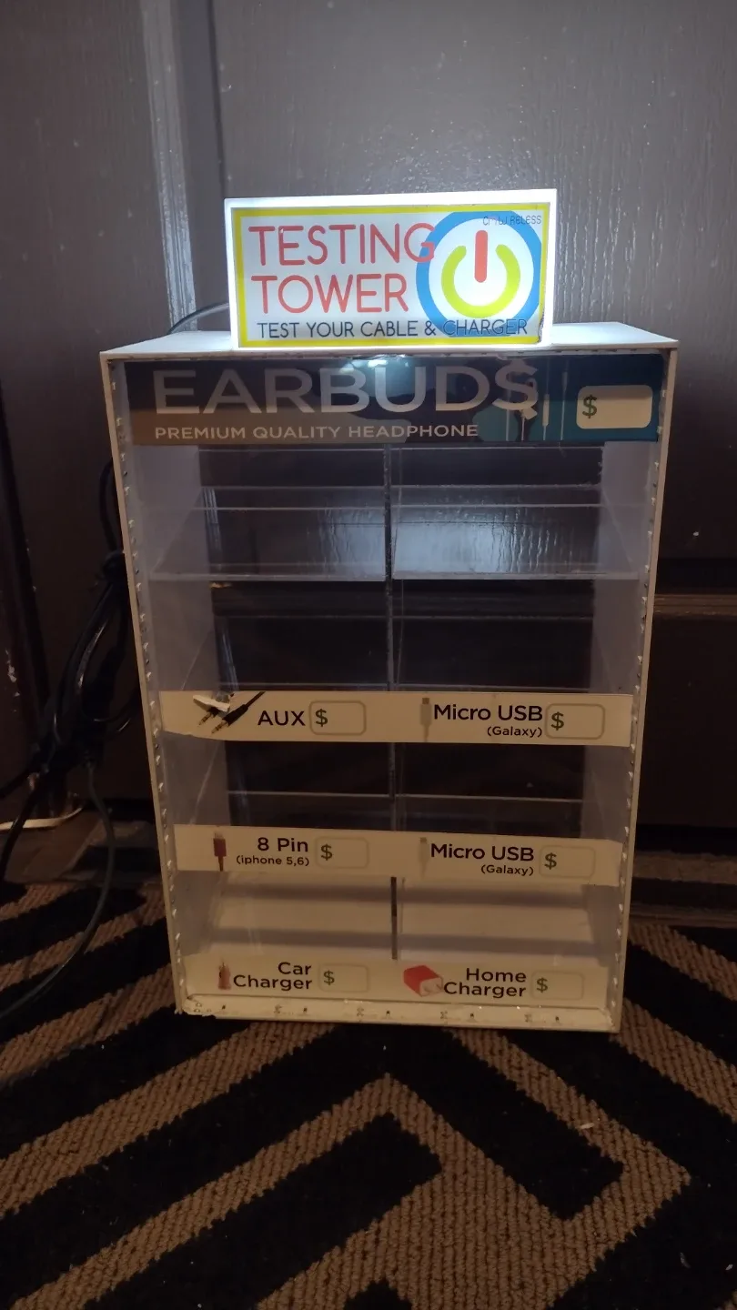 ( 3 ) Earbuds Display Stand - Testing Tower Included image indicator(3)