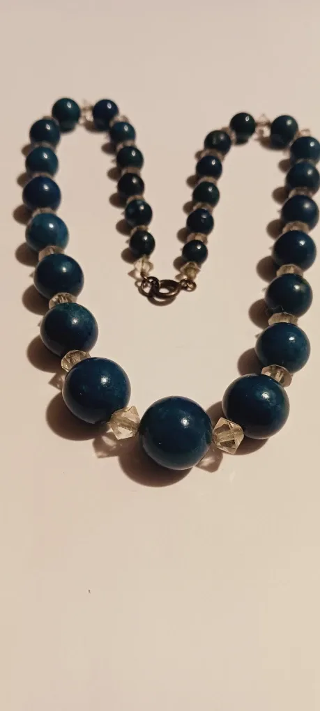 Sterling Silver 925 Genuine Stone Necklace image indicator(2)