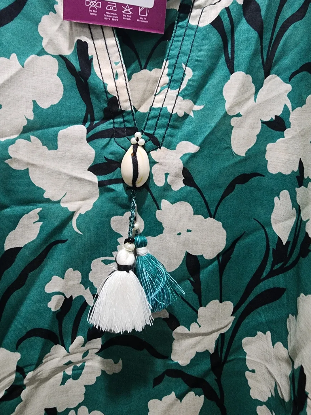 New J. XXL Green Floral 2-Pc Shirt Dupatta  in lawn image indicator(2)