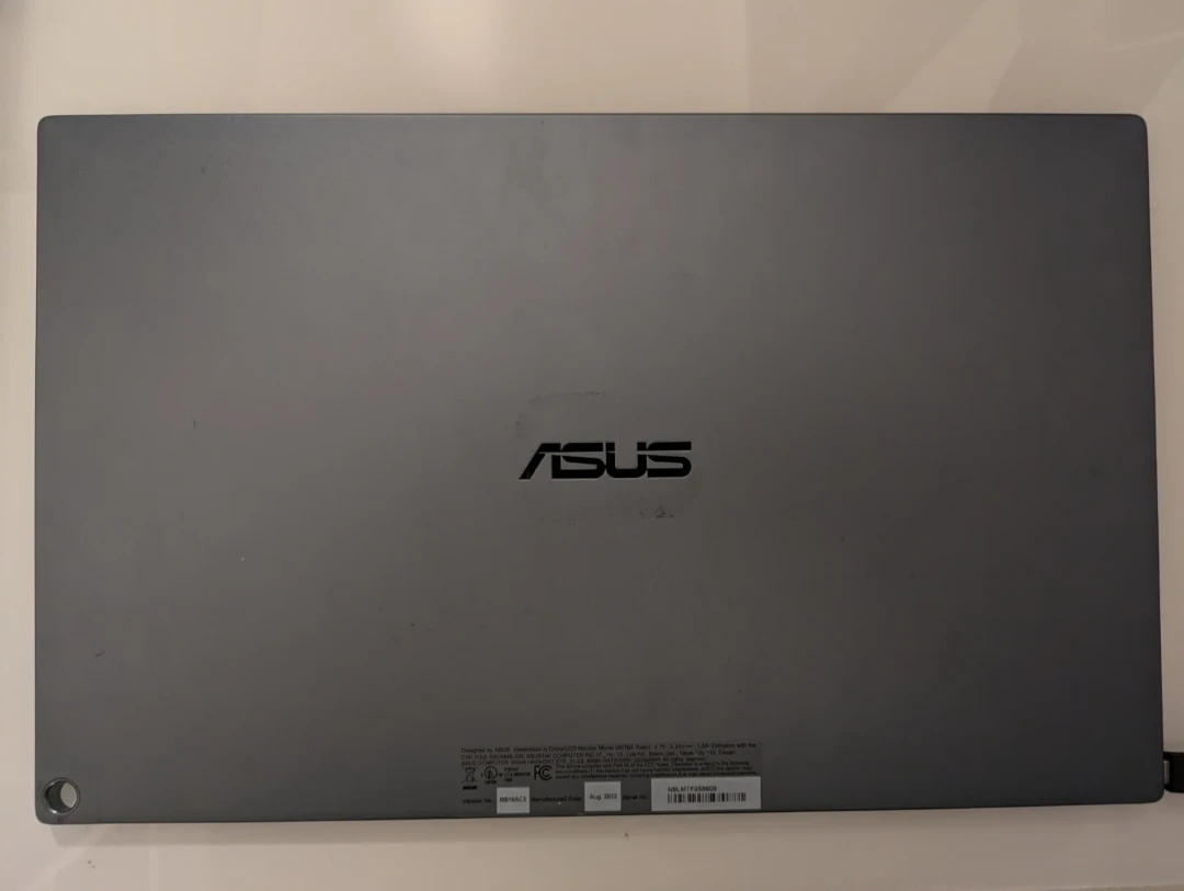 ASUS ZenScreen MB16ACE 15.6" Portable USB Type-C Monitor Full HD