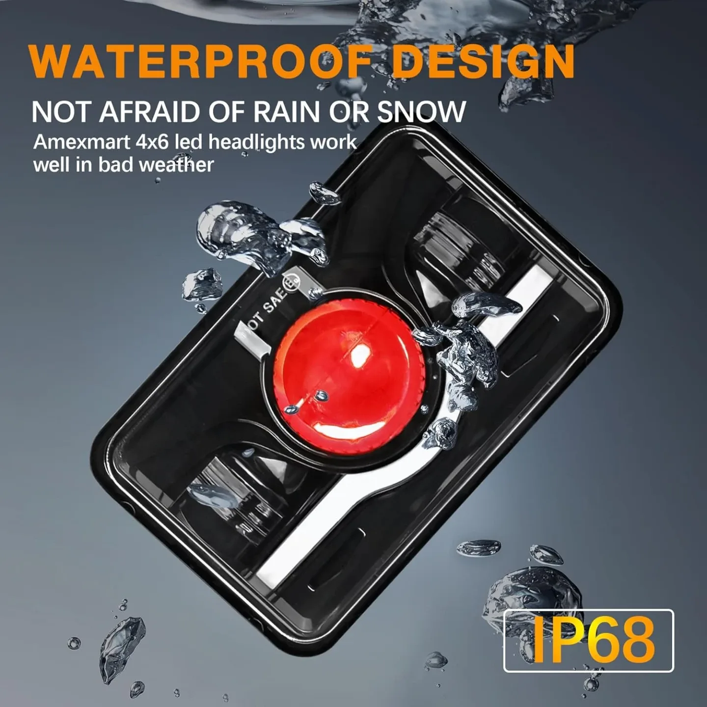 4x6 Headlights for Peterbilt Kenworth Oldsmobile Semi Trucks image indicator(4)