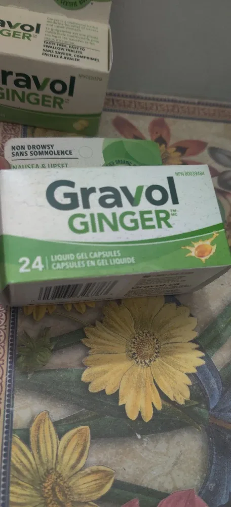 Gravol Ginger 20 - 24Tablets - Nausea Relief x 2 image indicator(6)