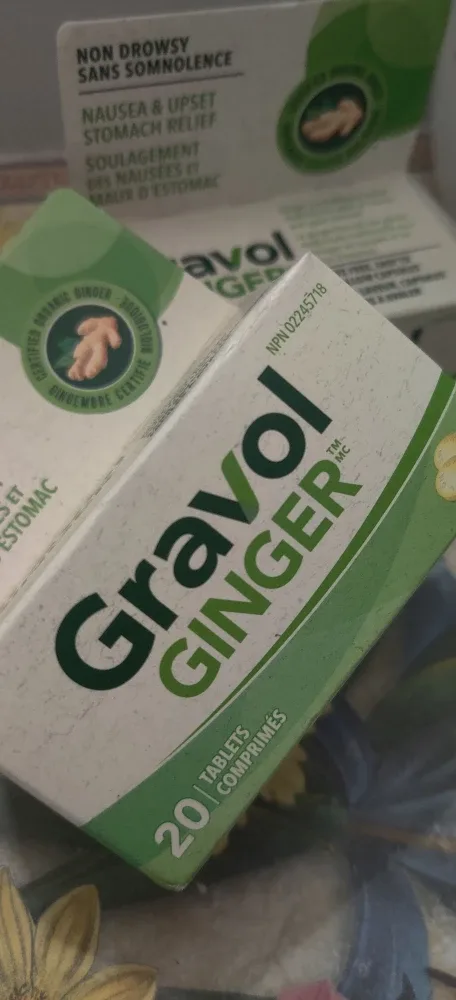 Gravol Ginger 20 - 24Tablets - Nausea Relief x 2 image indicator(7)
