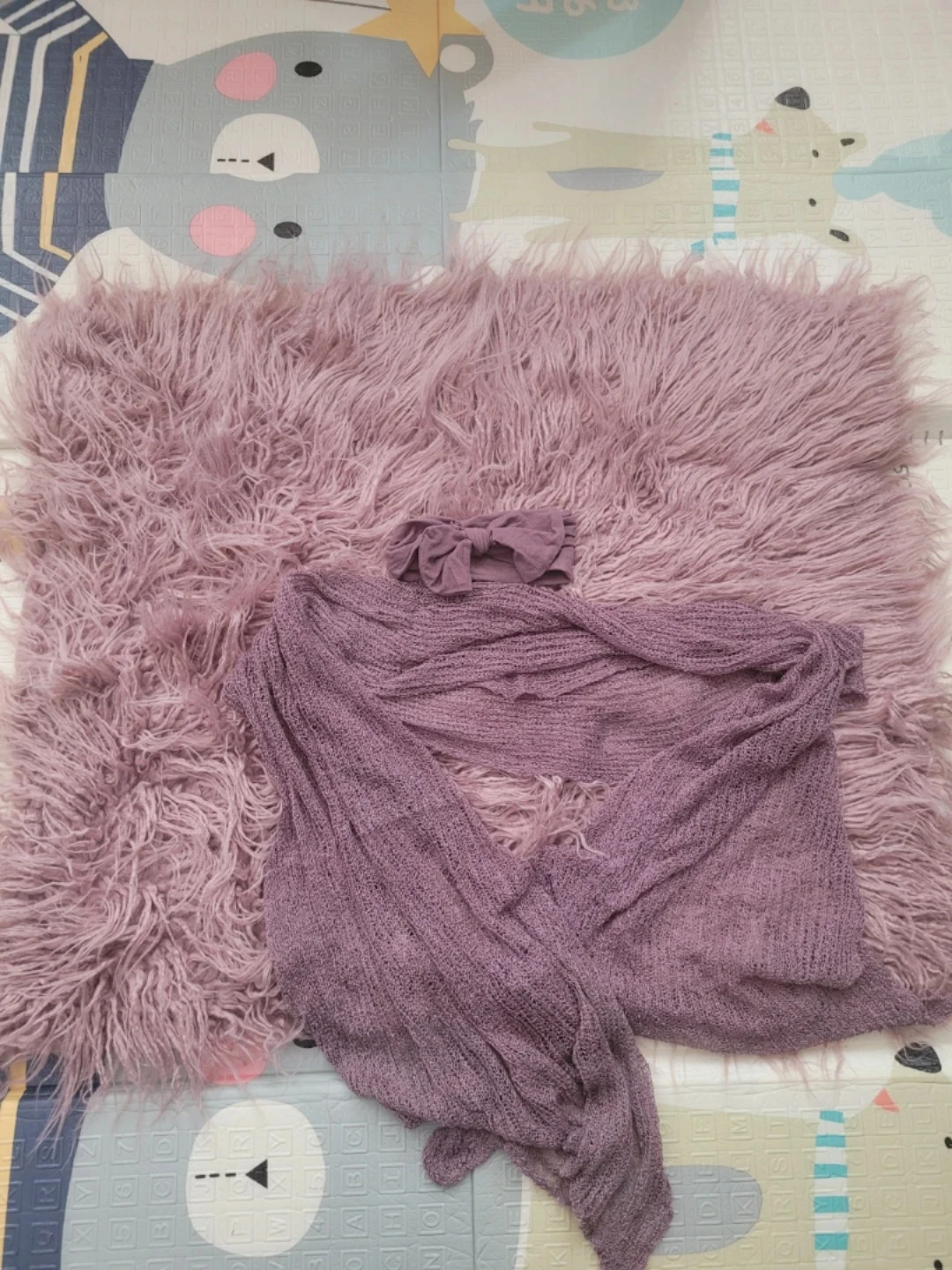 Purple Baby Photography Prop Set - photo 3