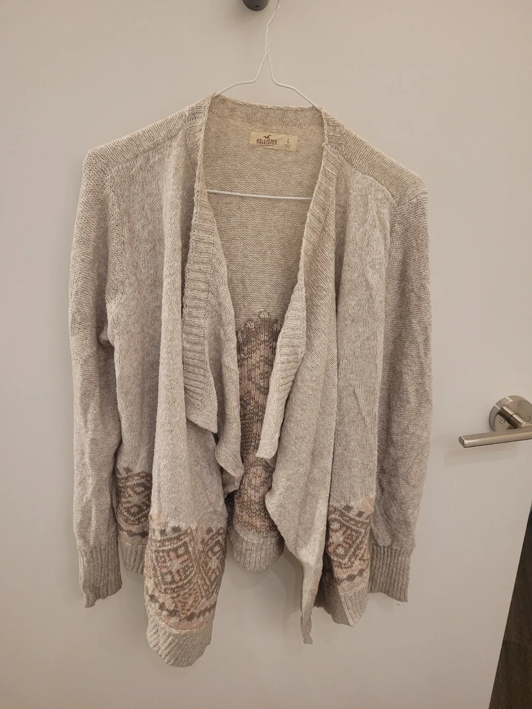 Hollister Cream Cardigan