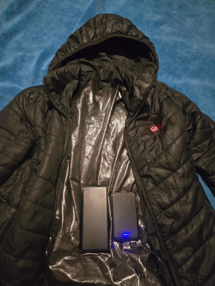 Heated Puffer Jacket with Power Banks