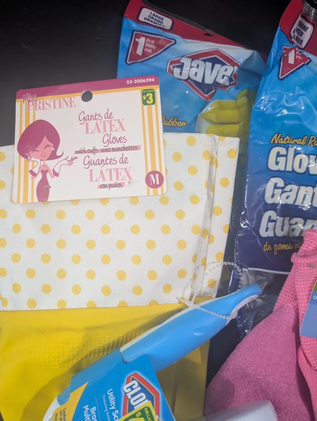 Cleaning Bundle - Javex rubber gloves,  scrub brushes image indicator(2)