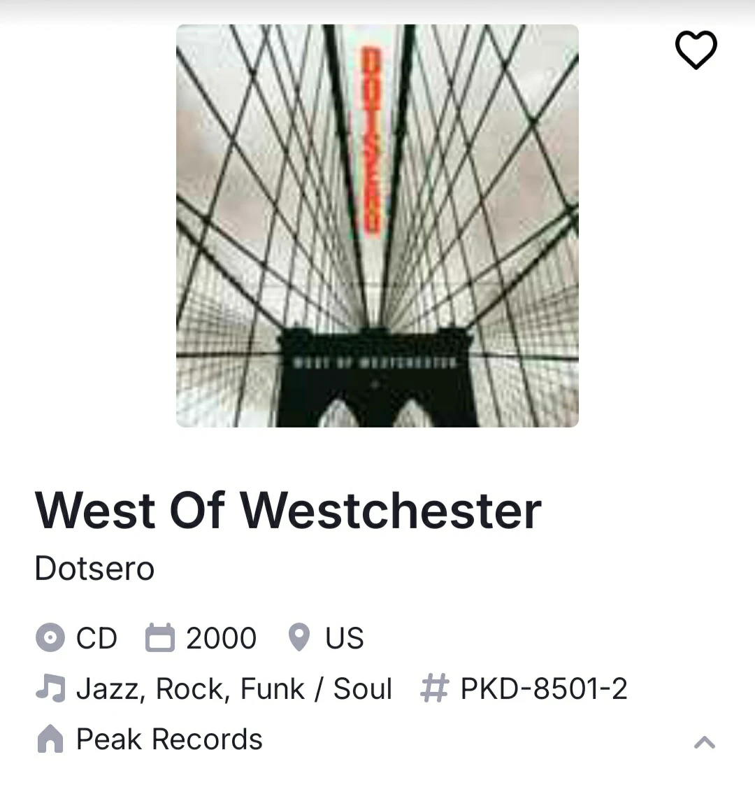 DOTSERO West of Westchester CD - photo 5