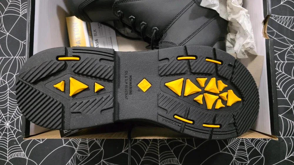 Terra Patton 6" Black Work Boots - Size 8.5 image indicator(2)