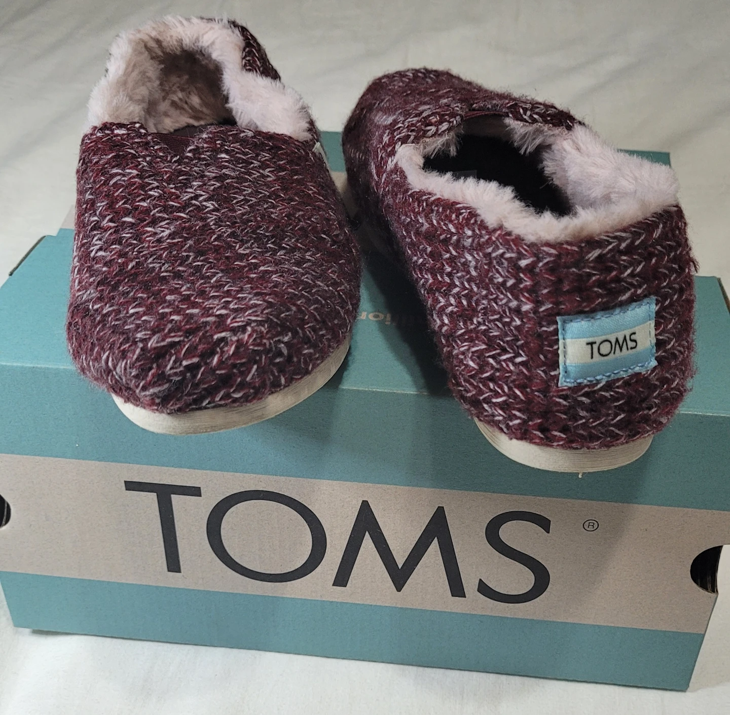 TOMS Alpargata Sweater Knit Slippers - Women's Size 7