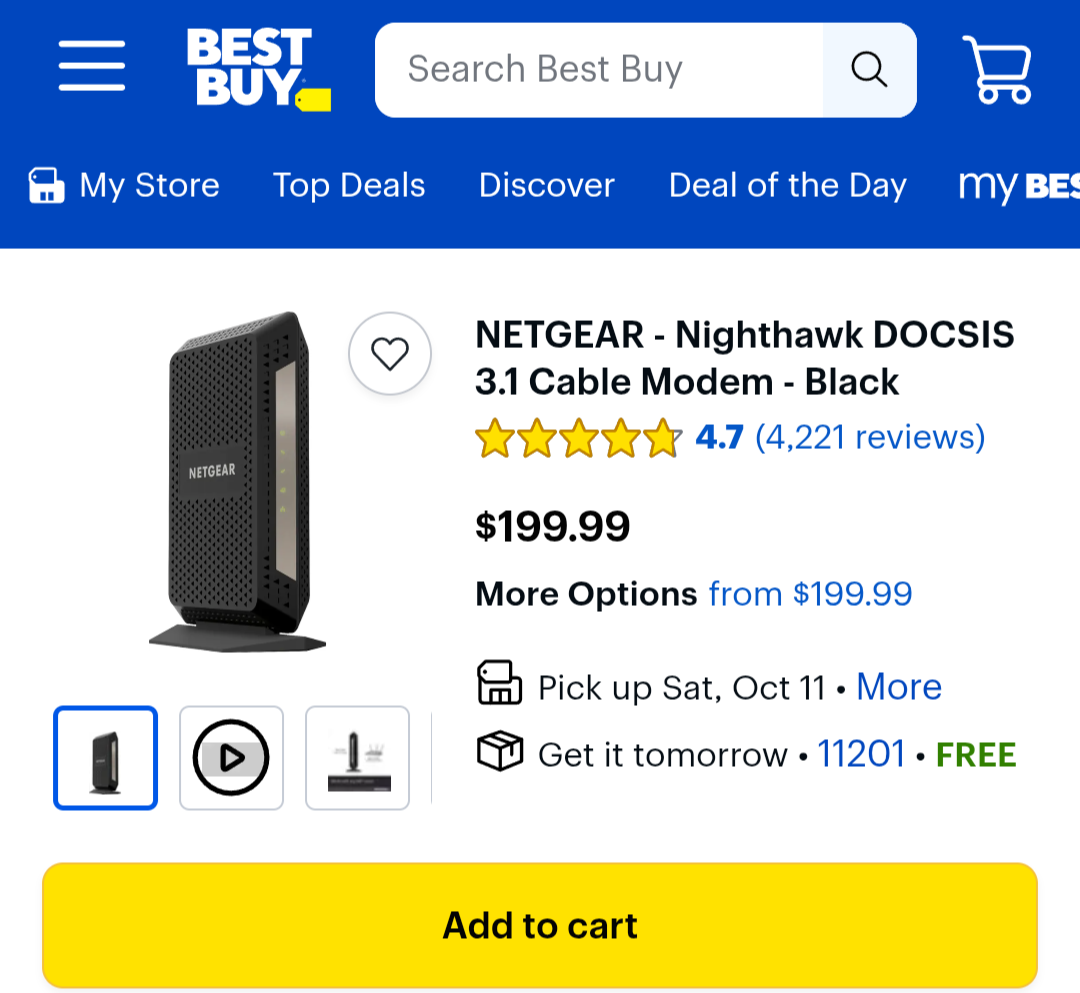 Netgear Nighthawk Multi Gig Speed Cable Modem - photo 2