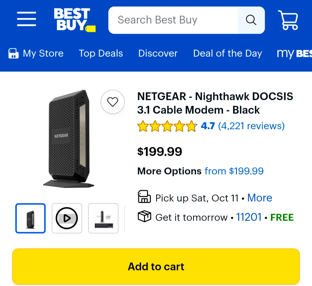Netgear Nighthawk Multi Gig Speed Cable Modem image indicator(2)