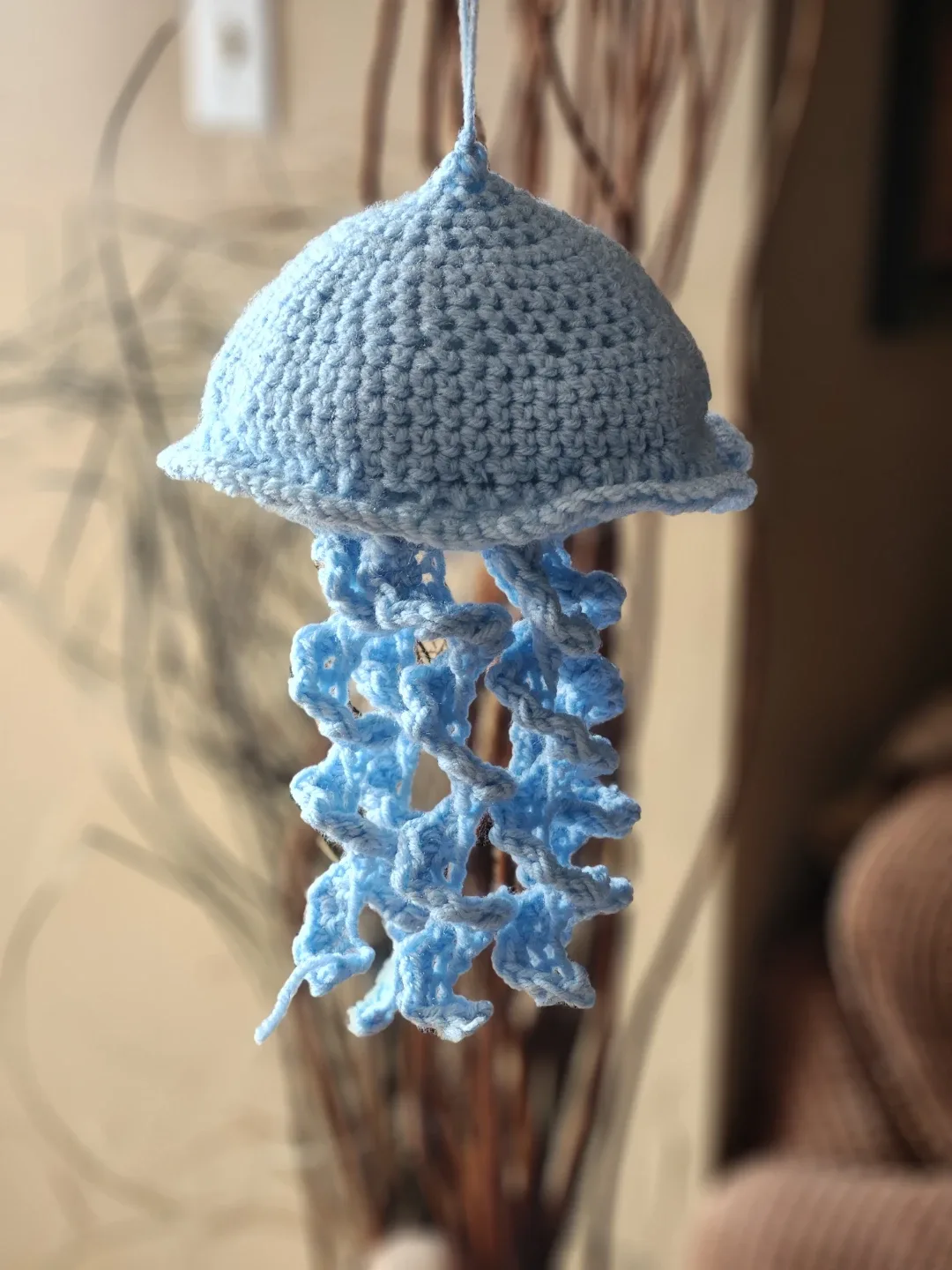Crocheted Jellyfish - Light Blue image indicator(2)