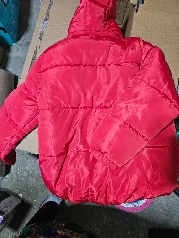 Urban Kids Red Puffer Jacket - L (14/16) image indicator(2)