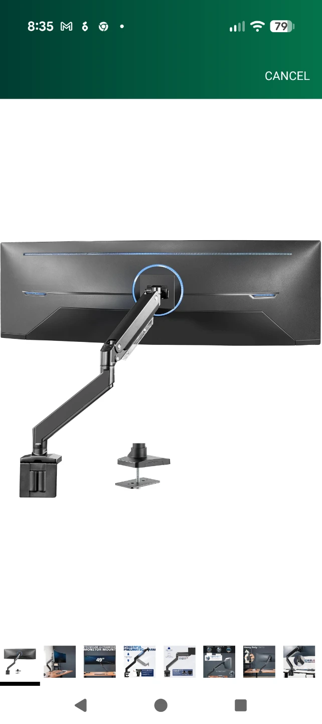 Vivo StandV101G1 - - Single Monitor Arm for up to 49" Screens - photo 2