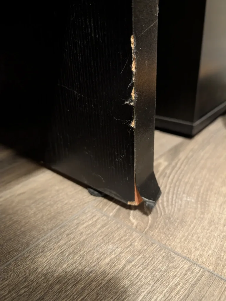 Black Office Desk with 2 Drawers AND CHAIR image indicator(7)