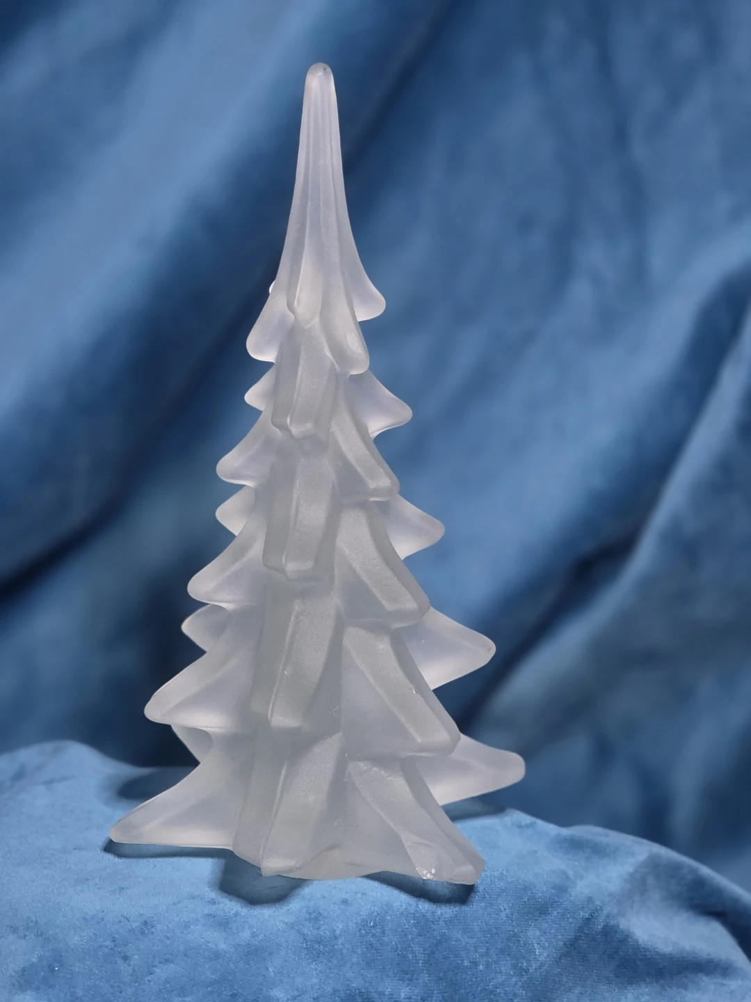 Frosted Crystal Christmas Tree Figurine - 7" Tall - photo 2