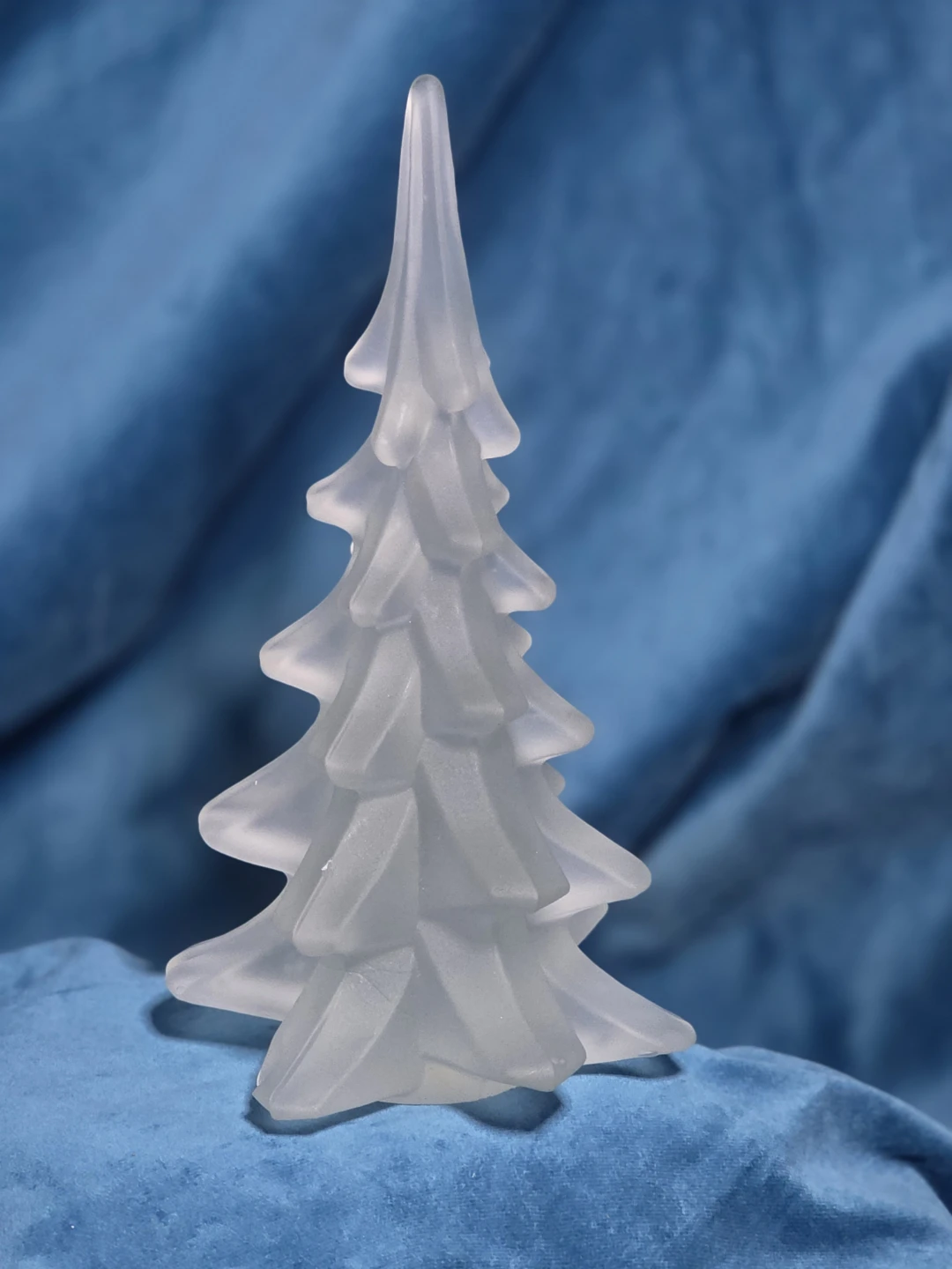 Frosted Crystal Christmas Tree Figurine - 7" Tall - photo 3