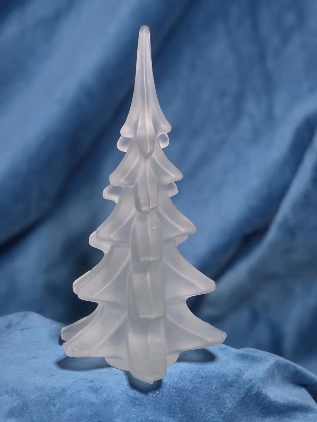 Frosted Crystal Christmas Tree Figurine - 7" Tall - photo 4