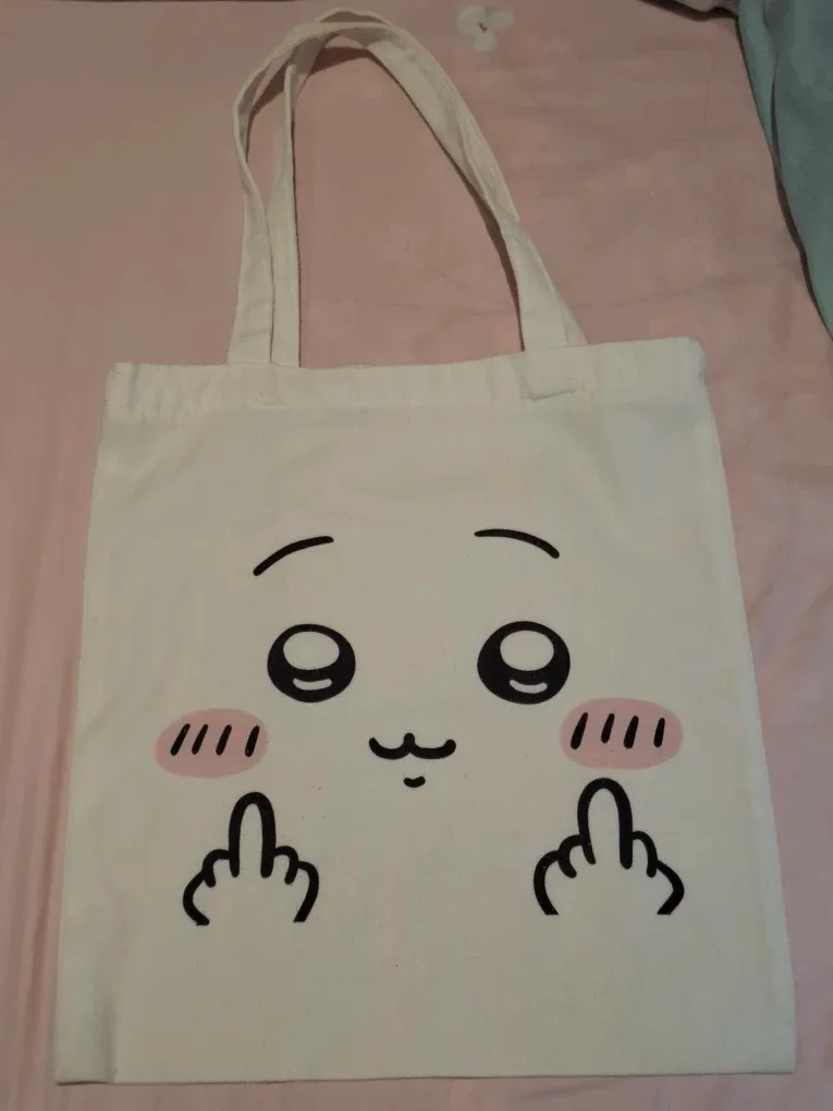 Cute Chiikawa Tote Bag with Zipper
