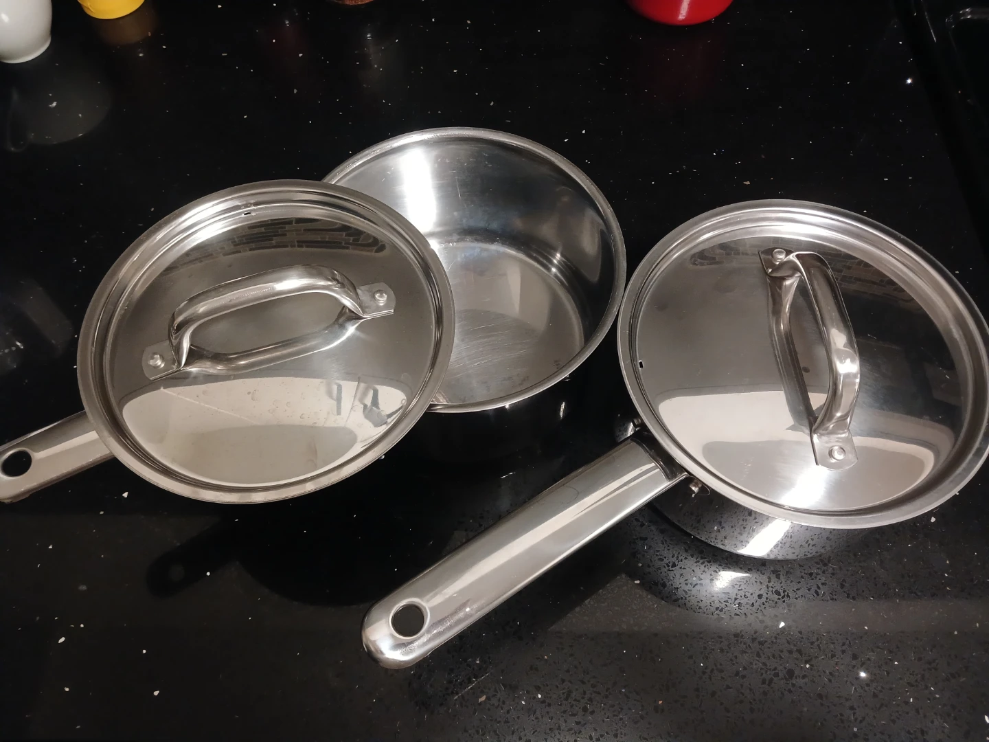 Ikea Stainless Steel Sauce Pans with Lids