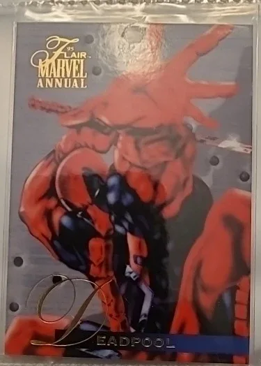 1995 Flair Marvel Annual Deadpool Trading Card