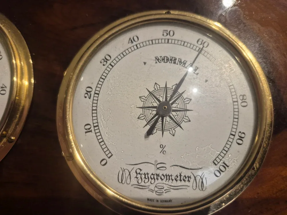 Vintage German Weather Station on Wood image indicator(4)