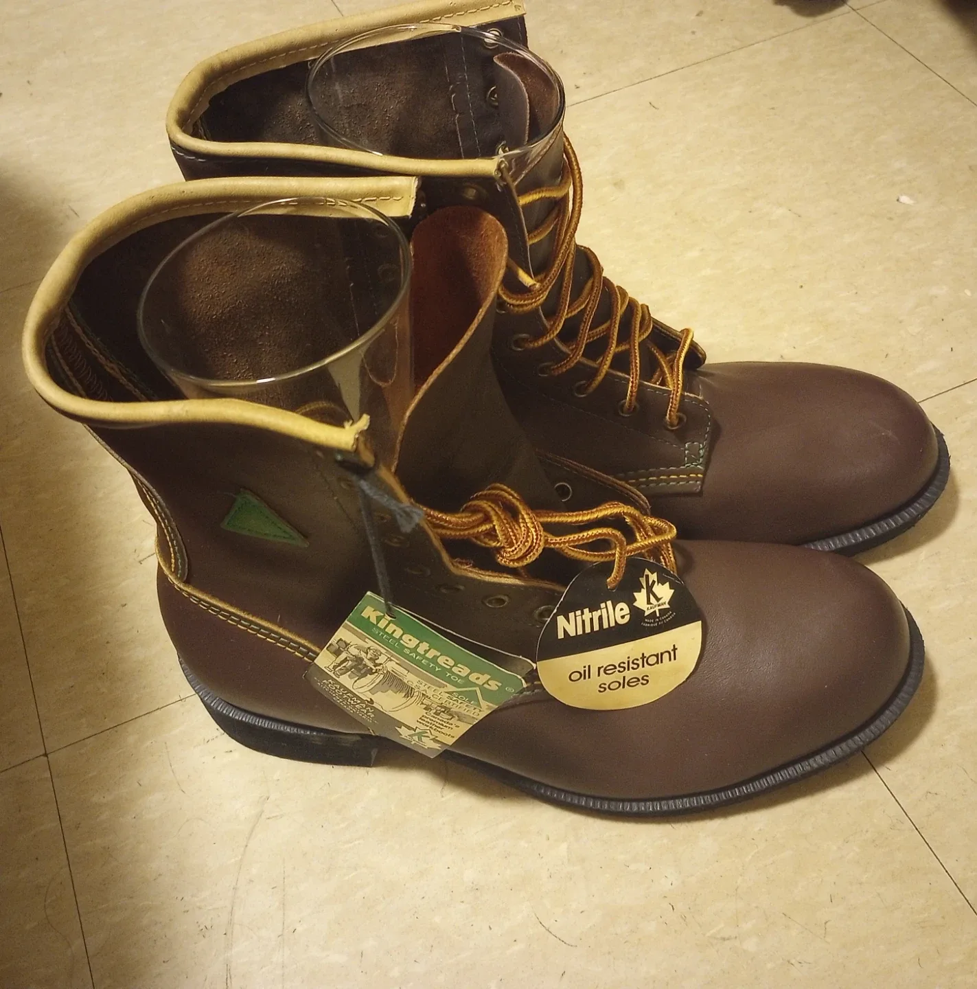 Kingtreads Steel Toe Work Boots - Brown image indicator(2)