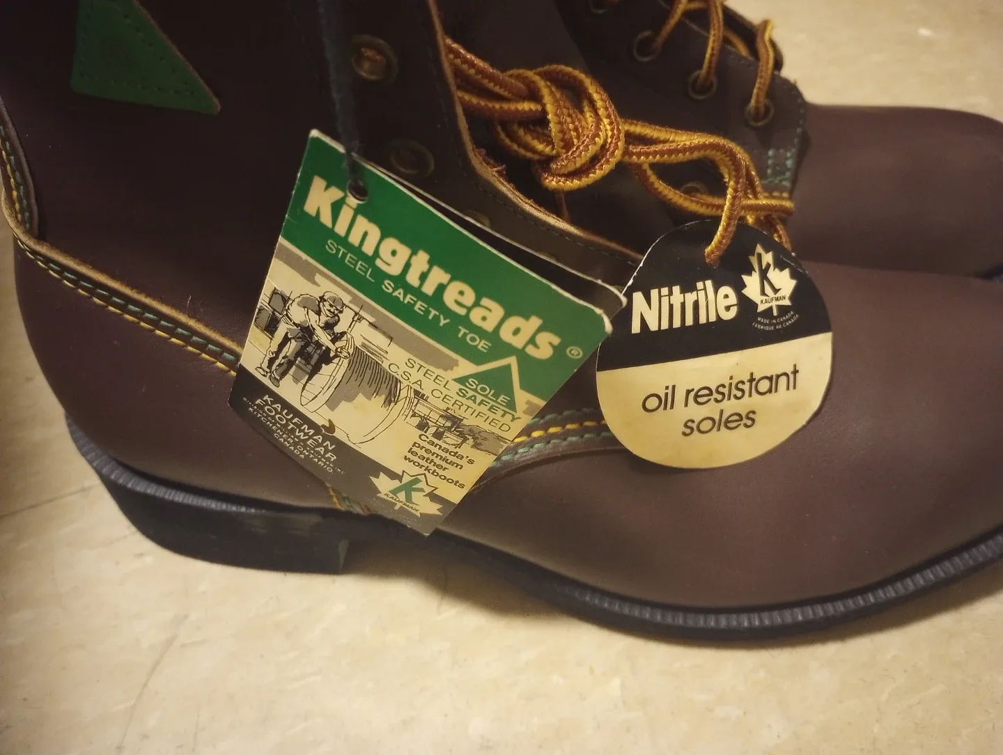 Kingtreads Steel Toe Work Boots - Brown image indicator(3)