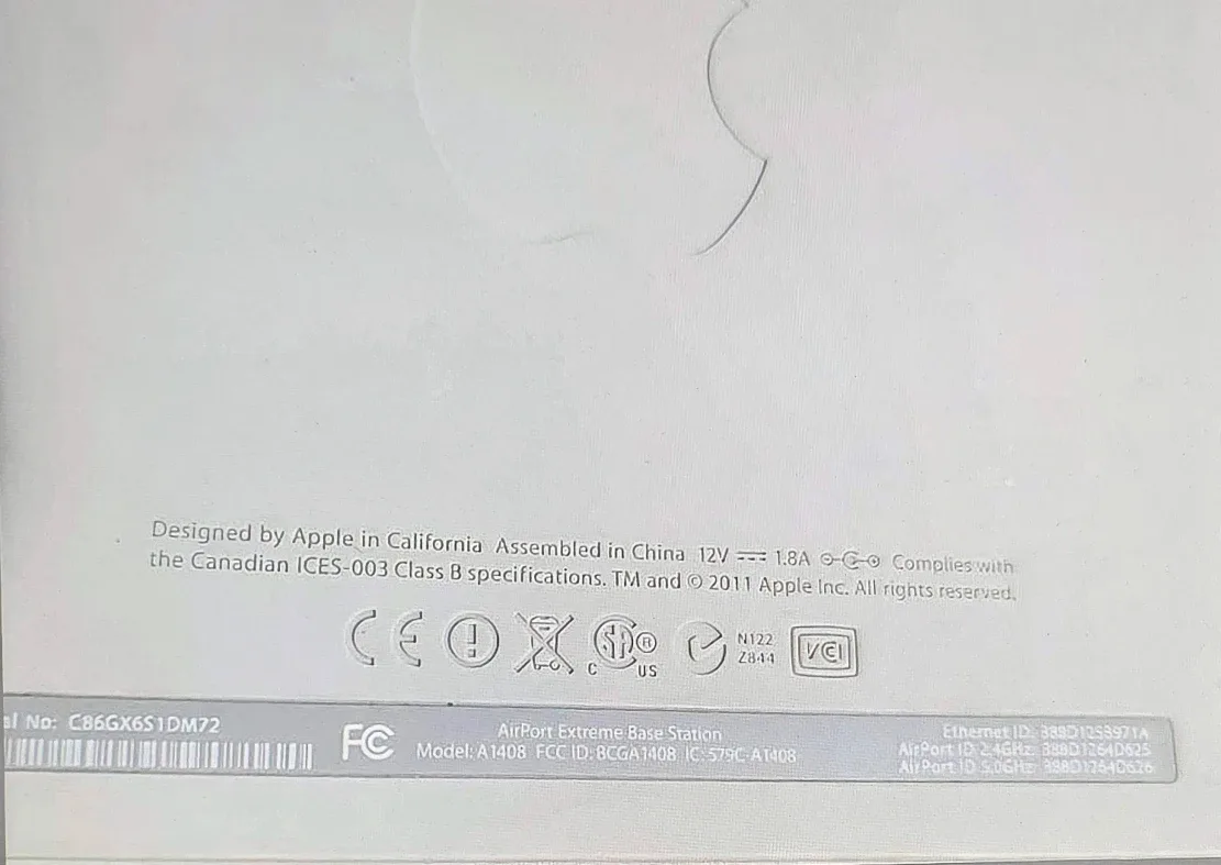 Apple Airport Extreme Wireless Router Base Station image indicator(3)