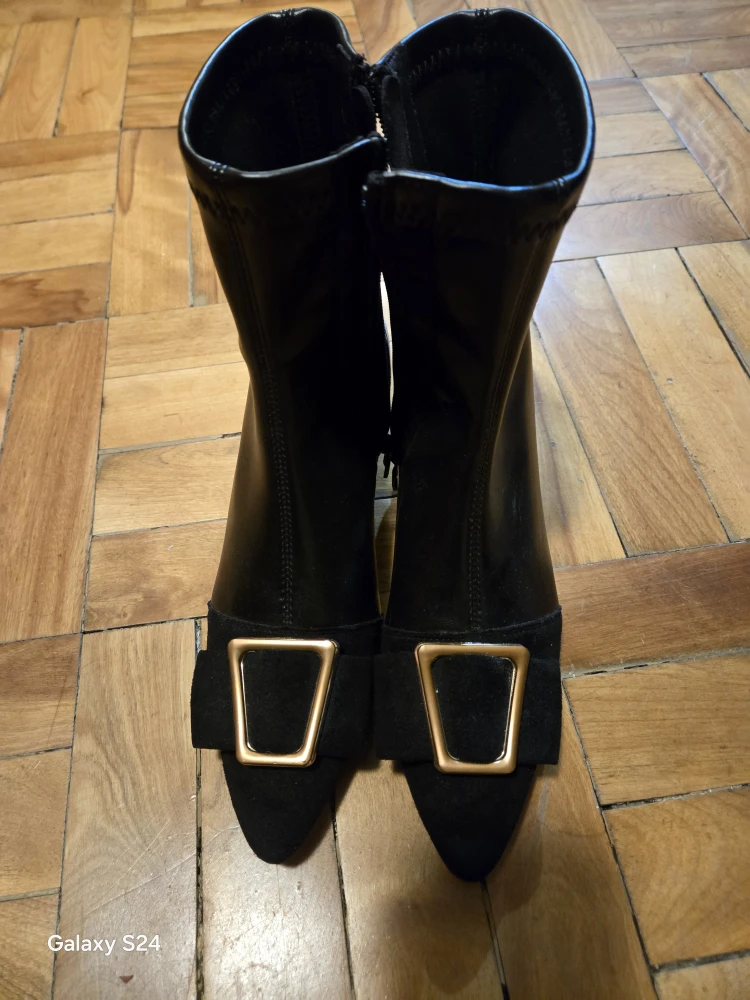 Black Ankle Boots - Size 38