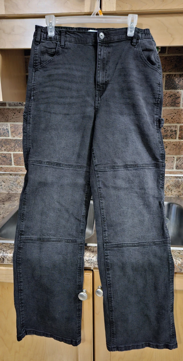 Ardene Black Denim Carpenter Pants - Size L🥕