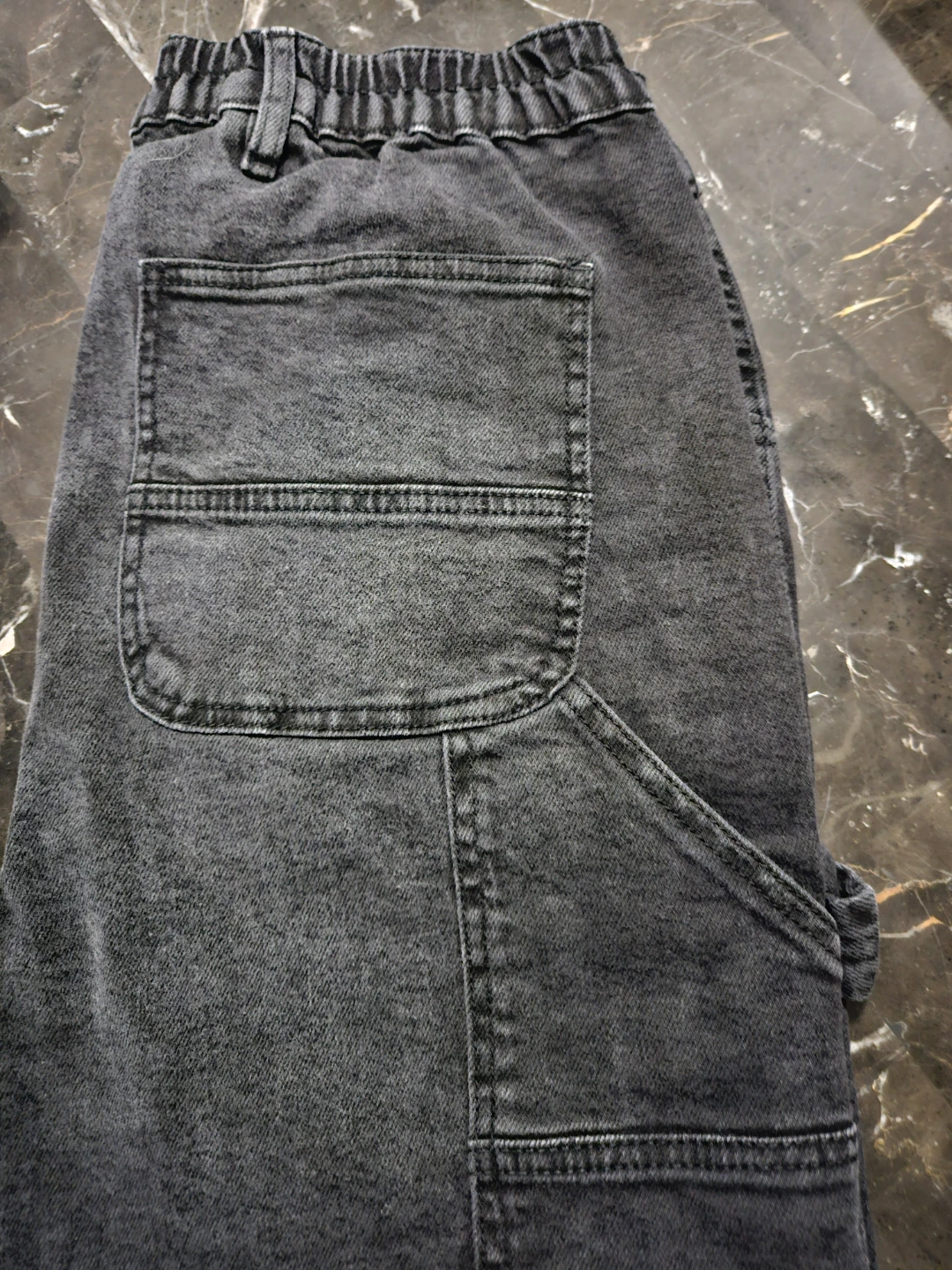 Ardene Black Denim Carpenter Pants - Size L🥕 - photo 2