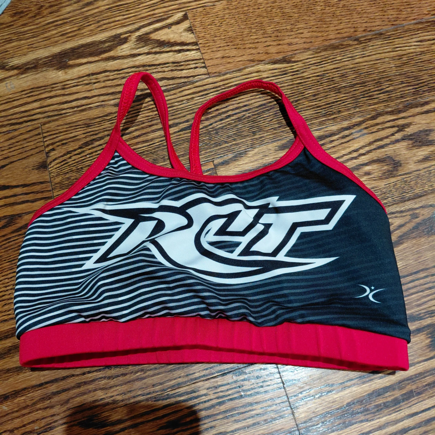 PCT Sports Bra - Black, White, and Red