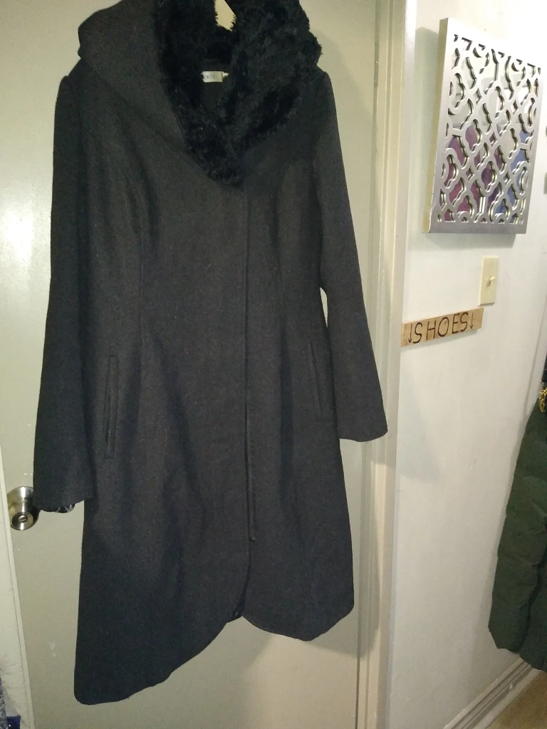 women's full length wool coat