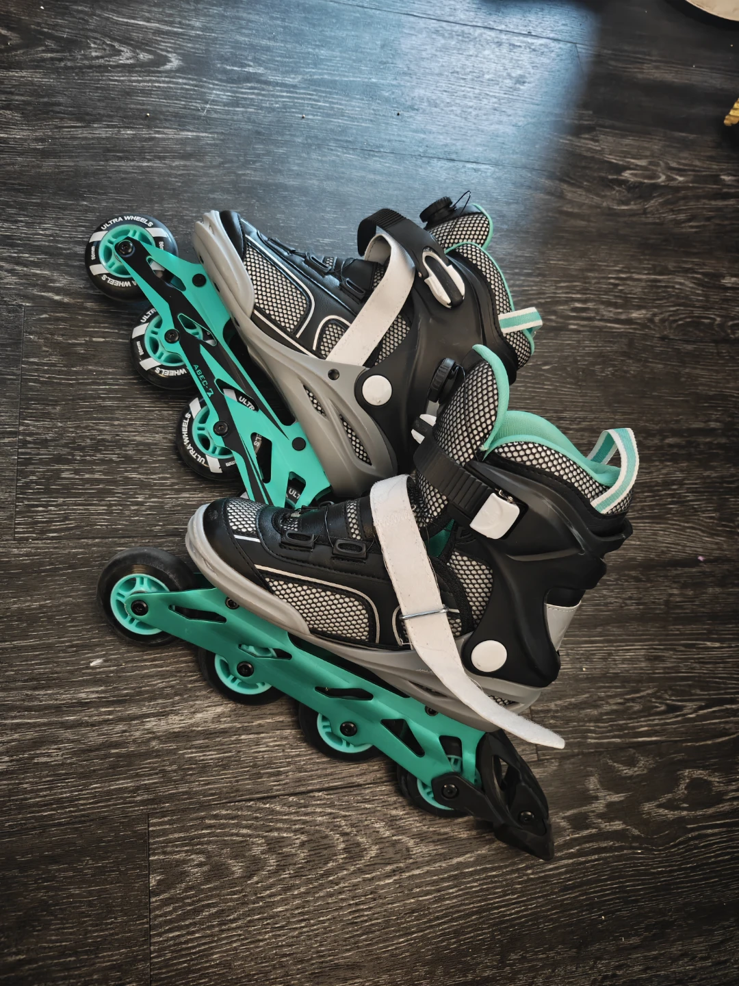 Roller Blades adult size 12, size 6 and size 12 kids like new