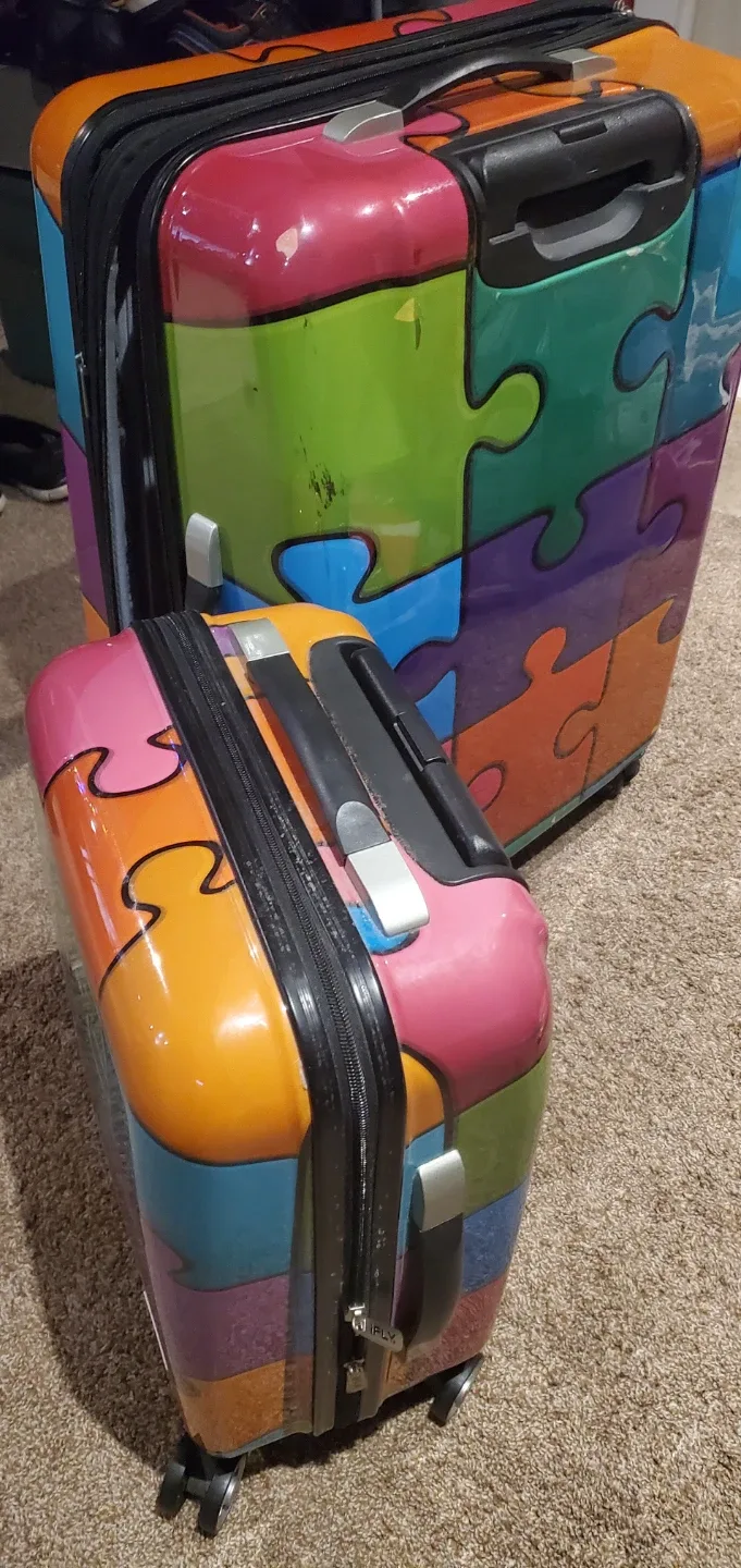 iFLY Puzzle Hardside Carry-On Luggage