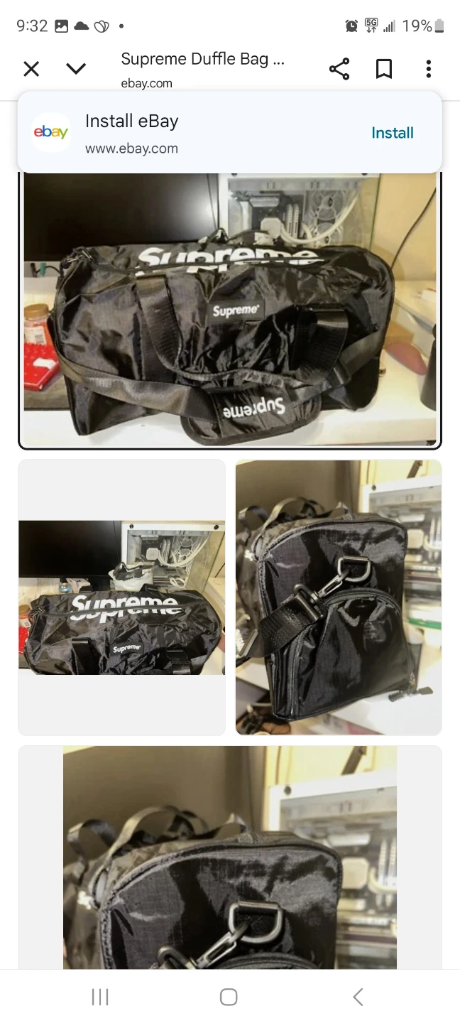 Supreme Duffle Bag SS21 Black