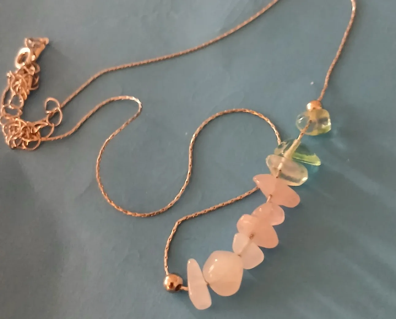 Rose Quartz Necklace with Pendant image indicator(2)