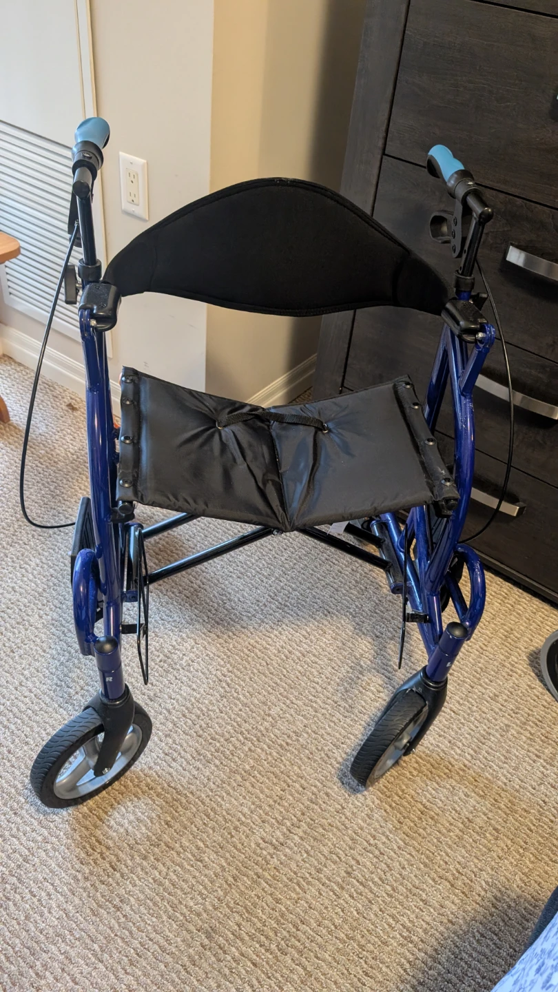 Fusion 2-in-1 Blue Rollator Walker - photo 5