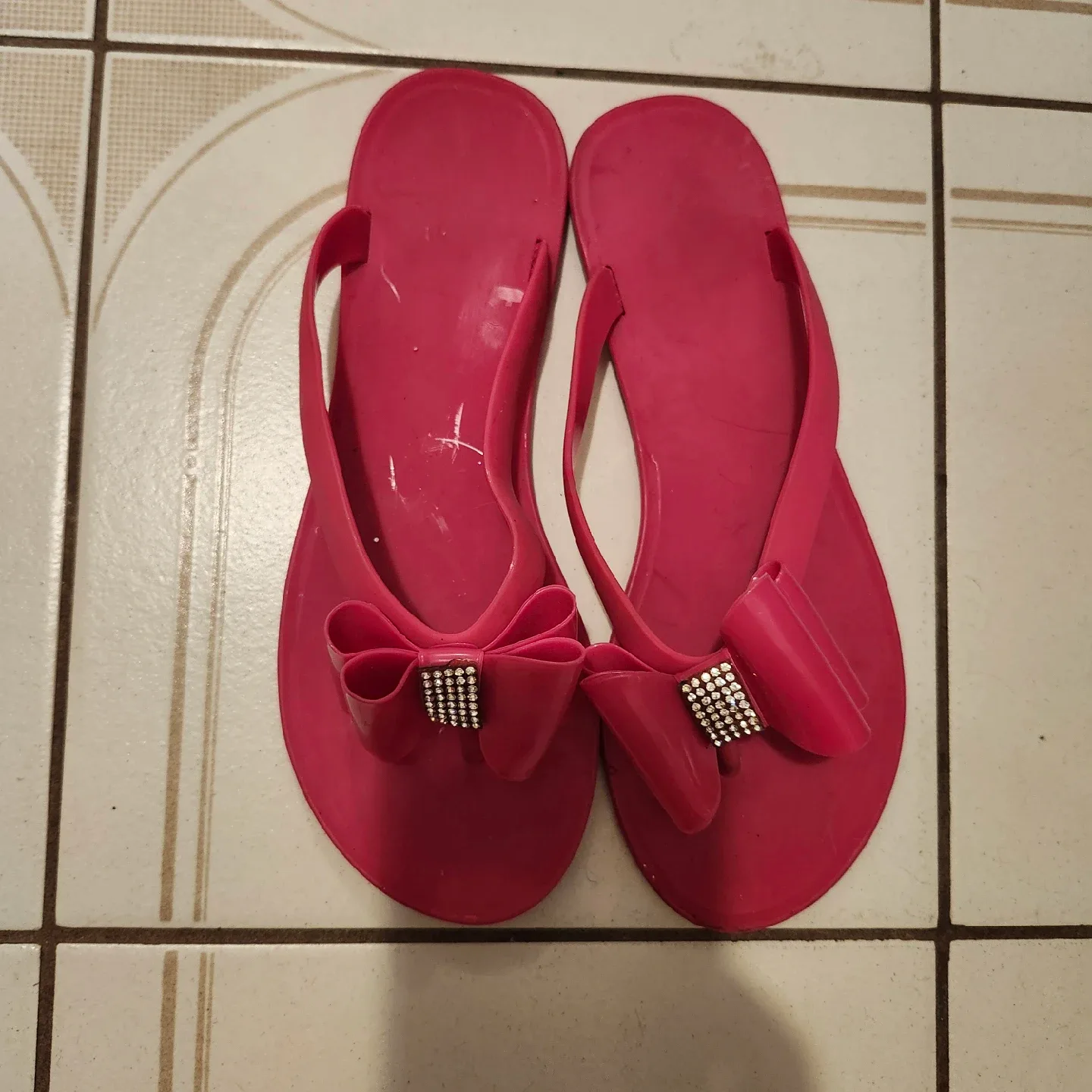 Ted Baker Pink Jelly Flip Flops - Size 37 image indicator(2)