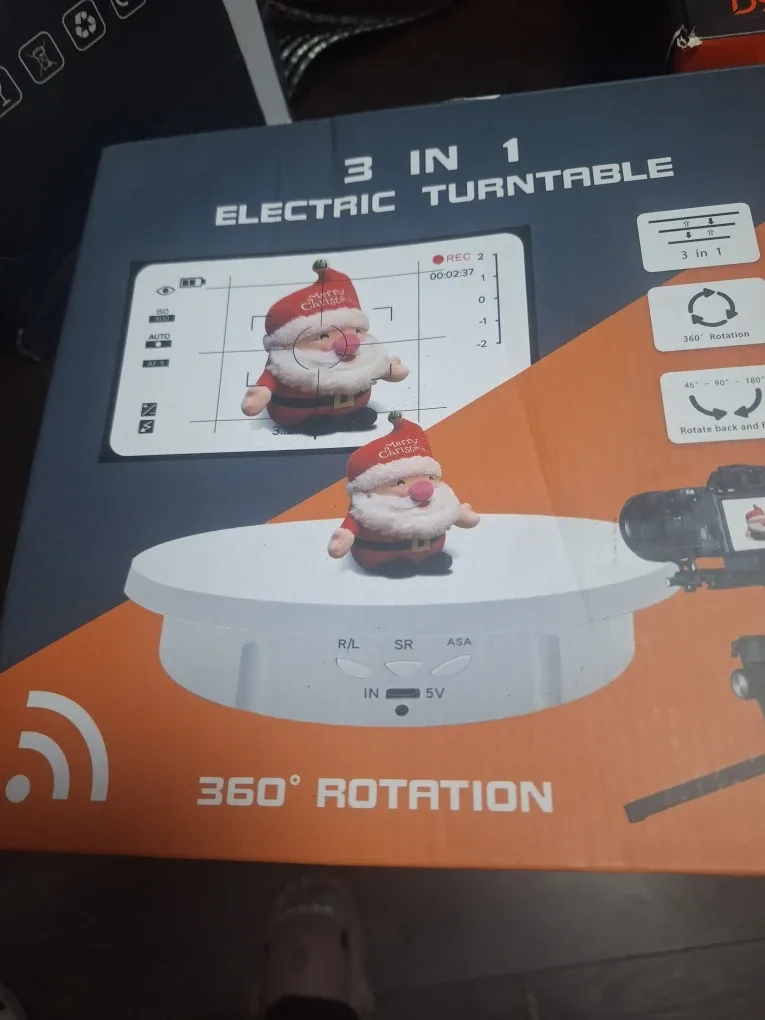 3 in 1 Electric Turntable 360° Rotation image indicator(2)