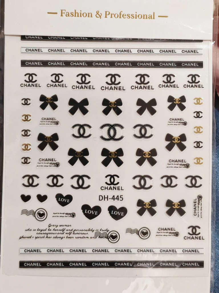 Designer Nail Art Decals - Chanel, Louis Vuitton, Gucci - photo 3
